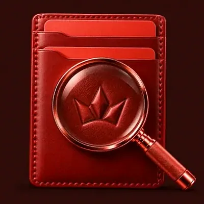 Wallet and magnifier — Casino-Mate