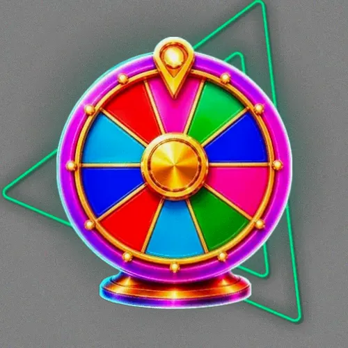 Colourful prize wheel