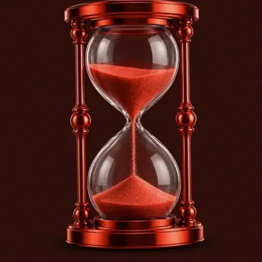 Ornate hourglass — Casino-Mate