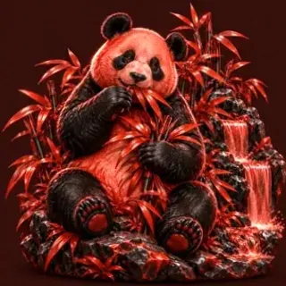 Panda eating bamboo — Casino-Mate
